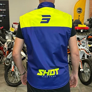 Жилет SHOT BODYWARMER LITE (кисл желт/син/бел, XL)