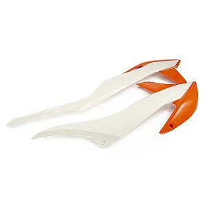 Боковые обтекатели передние (пара) GR8 оранжево-белые